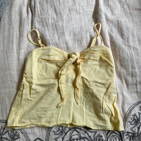 Brandy Melville Tops - BRANDY MELVILLE YELLOW TANK